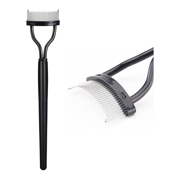 KINGMAS Eyelash Comb Separator, Eye Lash Separator Definer Mascara Applicator with Cover - Arc Designed