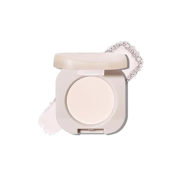 Single Beige Matte Eyeshadow Palette, Velvet Eye Shadow Compact Powder Primer Base Makeup, Ultra-Blendable, Fine Smooth Powder, Waterproof, Long-Lasting, 18#Beige