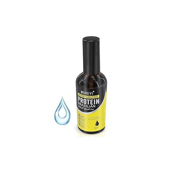 Tangsion Keratin Hair Oil, Serum - Deep Moisturizing Oil for Frizzy, Dry Hair, Treatment Repair, Nourishing & Volumizing Frizzy Thin and Weak 100ML（3.38Fl Oz）