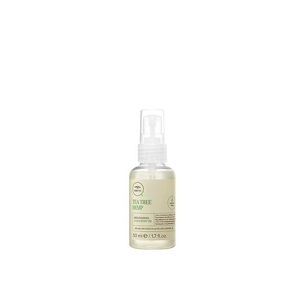 Tea Tree Hemp Replenishing Hair & Body Oil, 2-in-1 Moisture Balance, For All Types, 1.7 fl. oz.