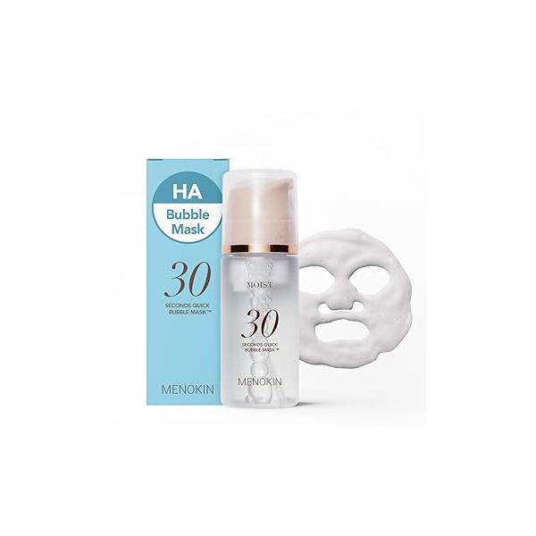 MENOKIN 30 Seconds Quick Bubble Mask [LIFT] - [Collagen] & Niacinamide in Micro-bubbles for Anti Aging, Boost Elasticity, Fine Lines, Korean Glass Skin Care Essential, 70 Uses, 3.21 fl.oz