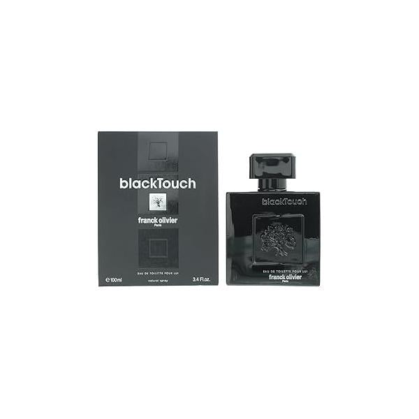Frank Olivier Black Touch for Men Eau De Toilette Spray, 3.3 Ounce