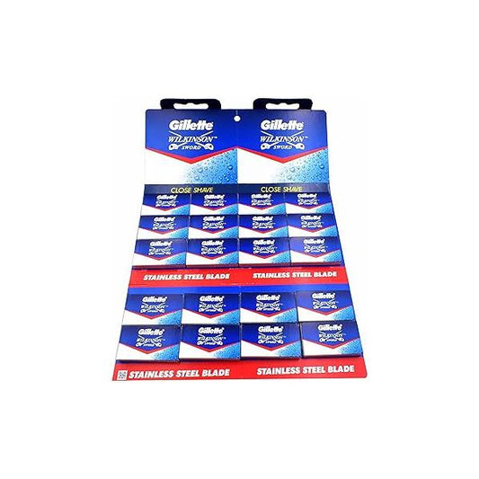 100 Gillette Wilkinson Sword Double Edge Razor Blades