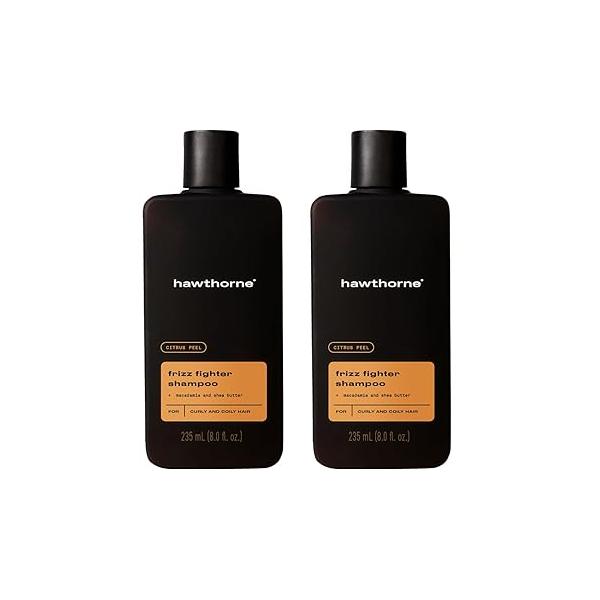 Hawthorne Men's Everyday Shampoo. For Stronger, Healthier Hair with Pure Avocado Oil and Coconut Oil. Mint Eucalyptus Scent. Natural, Sulfate Free, Paraben Free. 8 fl. oz. 2-Pack.