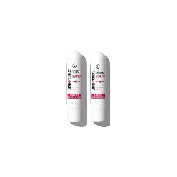 Love Ur Curls Shampoo and Conditioner, Moisturizing Scalp Cleansing for Curly, Wavy, or Kinky Coily Hair, Vegan Silicone Free