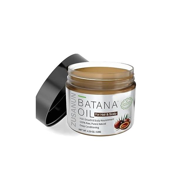 Raw Batana Oil for Hair Growth hair growth oil- 100% Pure Organic Cold Pressed, Unrefined Honduran to Prevent Loss & Boost Thickness Men Women (4oz)