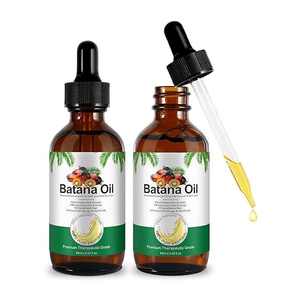 Batana Oil for Hair Growth - Pure Natural and Cold Pressed Hydrating & Repairing Dry, Damaged Skin Care, Face, Body