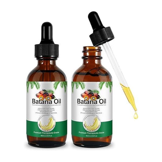 Batana Oil for Hair Growth - Pure Natural and Cold Pressed Hydrating & Repairing Dry, Damaged Skin Care, Face, Body