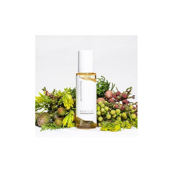 NOUGAT Rejuvenating Hair Oil, Deep Moisturizing, Non-Greasy, Instantly Smooth and Lustrous Hair, Moroccan Oil & Marula Long-lasting Aroma,Suitable For All Types,Prevents Loss