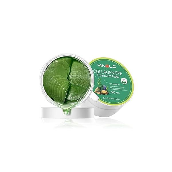 VANELC Eye Mask,Under Patches with Collagen Seaweed,Eye Gel Treatment Masks For Dark Circles , Under Bags Treatment, Natural for Puffy Eyes, eye Circles,Anti-Wrinkle