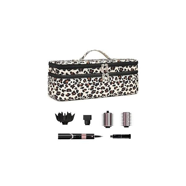 Double-Layer Carrying Case Apply to Revlon One-Step Hair Dryer, Travel Bag for Volumizer/Styler,Water Resistant Storage Organizer Box,Compatible with FlexStyle Attachment (Bag Only)