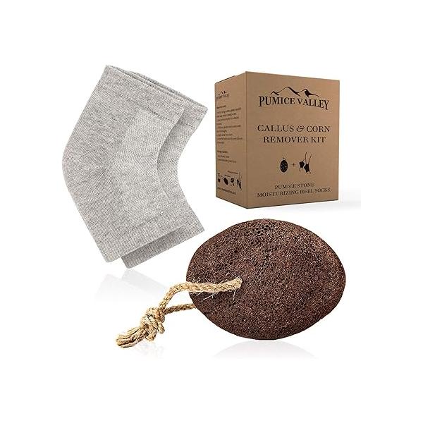 Pumice Stone - Natural Earth Lava Black Callus/Corn Remover for Feet Heels and Palm Pedicure Exfoliation Tool Dry Dead Skin Scrubber Health Foot Care