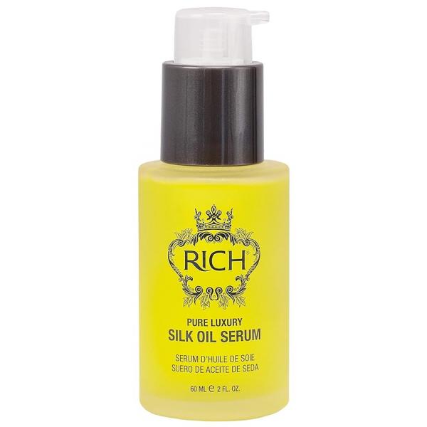 RICH Pure Luxury Rejuvenating Hair Argan Oil Elixir for All Types - Repair Dry and Damaged Enriched with Oil, Sweet Almond Omega 6 & 9 Heat Protective 2.3 Oz