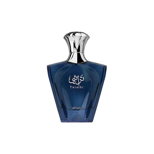 Afnan Turathi Blue Eau de Parfum Spray for Men, 3.0 Fl. Oz