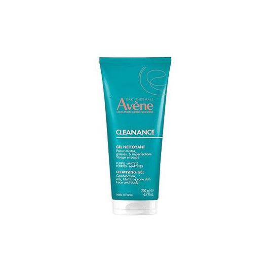 Avène Cleanance Cleansing Gel Soap Free Cleanser for Acne Prone, Oily, Face & Body, Alcohol-Free