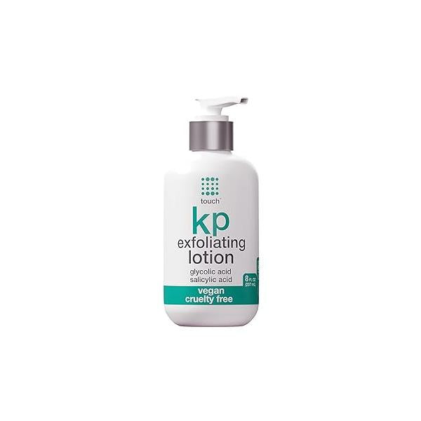 TOUCH Glycolic Acid Lotion for Keratosis Pilaris - KP Exfoliating Body Moisturizer AHA BHA Rough & Bumpy Skin- Gets Rid of Redness 8 Fl Oz