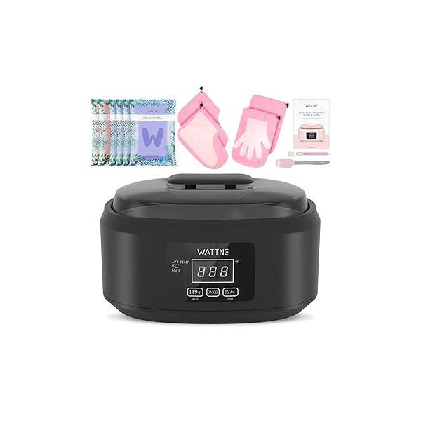 Paraffin Wax Machine for Hand and Feet -Paraffin Warmer Moisturizing Kit Auto-time Keep Warm Arthritis (Pink)