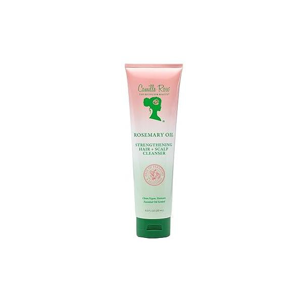 Camille Rose Rosemary Oil Hair and Scalp Cleanser with Castor, Peppermint & Oils to Encourage Growth Remove Build Up, 8.5 fl oz