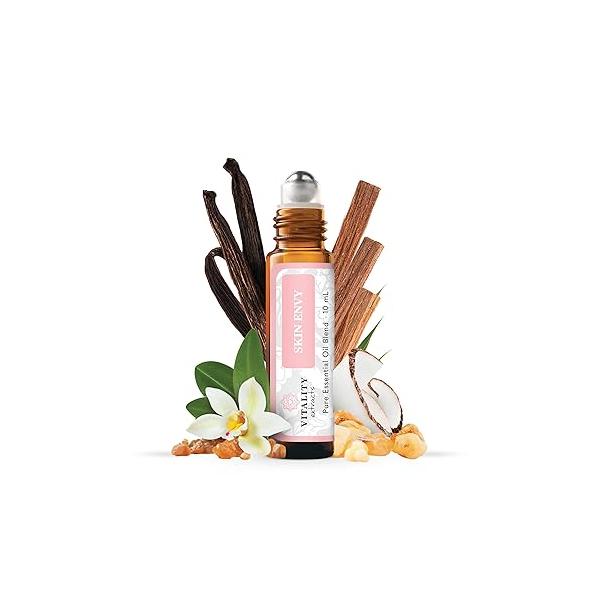 Vitality Extracts Skin Envy - Face Moisturizer Serum, Coconut Oil, Collagen, Vitamin E, Vegan, Frankincense Essential Care, Sandalwood Soothing, Clarifying, Health