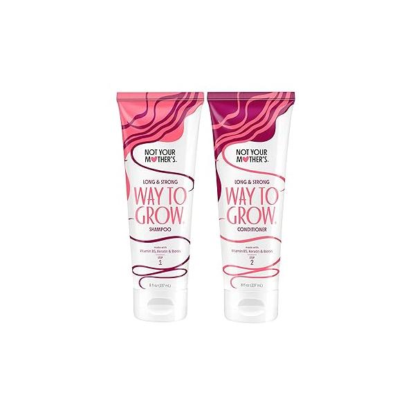 Not Your Mother's Way to Grow Shampoo and Conditioner (2-Pack) - 8 fl oz Ideal for All Hair Types Helps Cleanse, Moisturize, Hydrate Dry Damaged