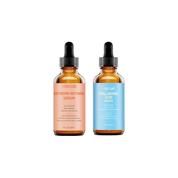Retinol Eye Cream for Dark Circles and Puffiness, Anti Aging Under with Hyaluronic Acid, & Collagen to Fight Fine Lines, Wrinkles Spots