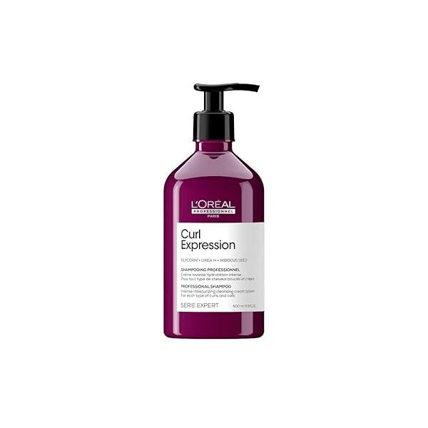 L'Oréal Professionnel Paris Curl Expression Moisturizing Shampoo - Hydrates & Detangles For Curly Coily Hair Types, Sulfate Paraben-Free