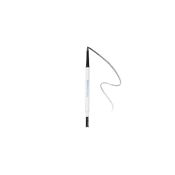 Kara Beauty Essentials Micro Brow Pencil with Castor Oil - Long-Wearing, Retractable Eyebrow Fine Tip and Spoolie Brush for Fuller Brows. Perfect Makeup Women (Soft Brown)