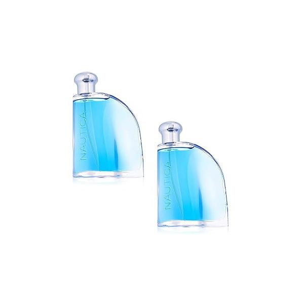 Nautica Blue Eau De Toilette Spray for Men 3.40 oz (Pack of 2)