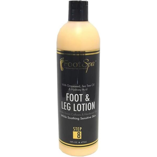 Foot SPA - Healing Therapy Massage Lotion, 16 Oz with Peppermint and Eucalyptus Professional Pedicure, Body Hot Oil Manicure, Infused Natural Oils Vitamins