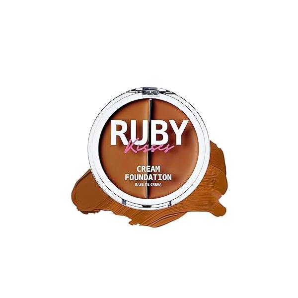 Ruby Kisses 3D Face Creator Cream Foundation & Concealer, 12 Hours Long Lasting, Medium to Full Coverage, Non-Greasy, Ideal for Makeup Contour Palette (Level 3)