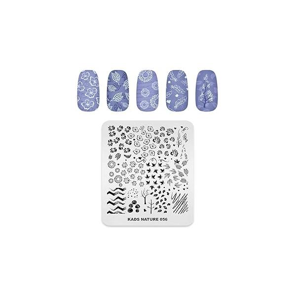 KADS Nail Stamp Plate Decoration Stamping Template Nature Series Design DIY Tool (NA061)