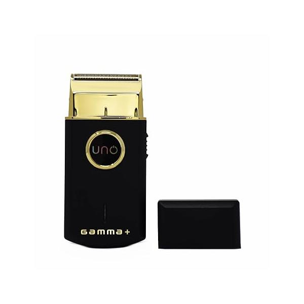 GAMMA+ Uno Mini-Sized Travel Cordless Mens Single Foil Shaver, Micro-USB Rechargeable for Shorter Facial Stubble