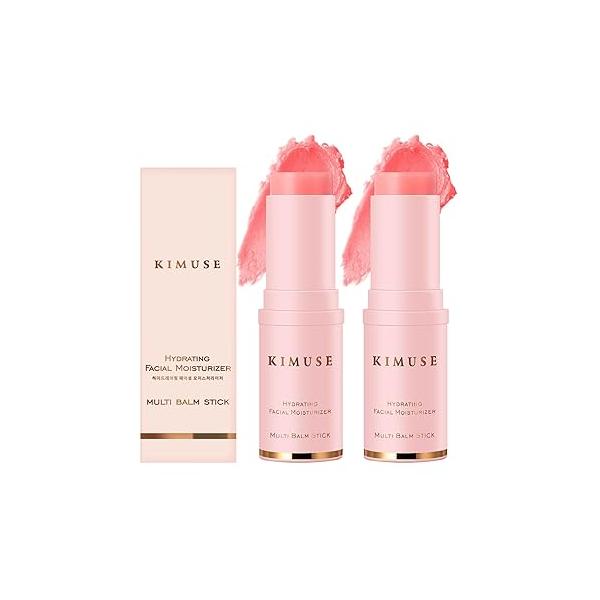 KIMUSE Hydrating Multi Balm Stick, All-in-One Lip Eye Cream Neck Make Up Base, Reduce Wrinkle & Moisturizing Moisturizer For Face Skin Care