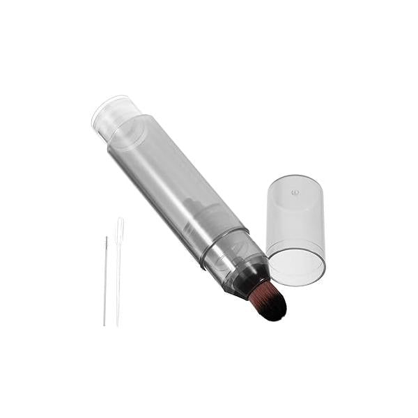 FRCOLOR Scalp Applicator Comb with Dropper and Cleaning Brush Portable Hair Oil for Home Use