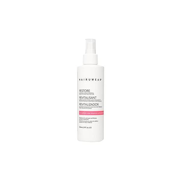 HairUWear"Restore" Leave in Conditioner & Heat Styler Protector for Wigs Hair Extensions 8 oz.