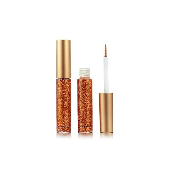 Glitter Eyeliner - Long-lasting Waterproof, High-pigmented Colorful Liquid in Silver, Gold, Pink, Green