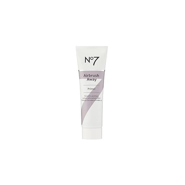 No7 Airbrush Away Face Primer - Hydrating Makeup with Hyaluronic Acid Helps to Smooth the Appearance of Fine Lines & Wrinkles for Seamless Application (30ml)