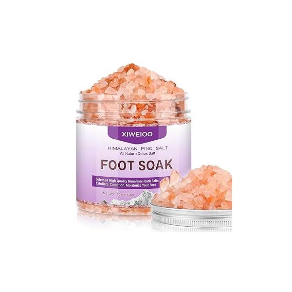 Himalayan Pink feet soka Salt 3 Set Kit Lavender Scent Orange Rose Foot Soak Salts with Epsom Set-Foot Athletes spa Itching,Foot Bath Tea Tree Oil Care