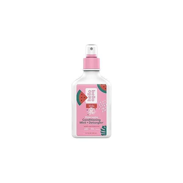 Hello Bello Kids Conditioning Mist and Detangler, Hypoallergenic Non-Greasy Leave-in Spray, Vegan Cruelty-Free, Watermelon Scented, 6.7oz