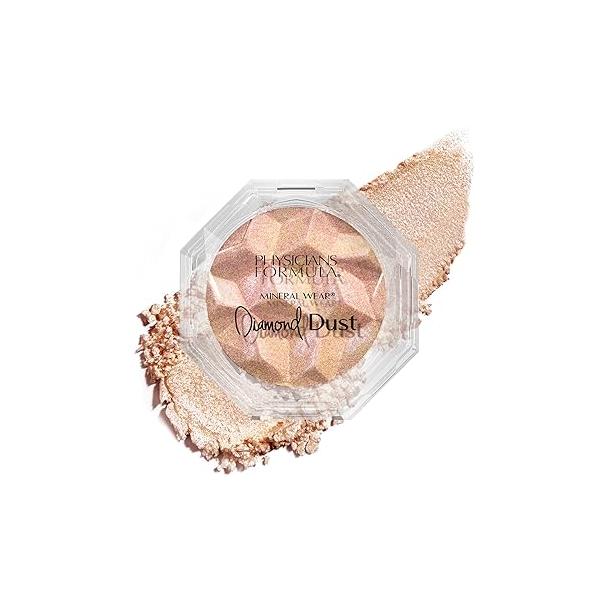 Physicians Formula Diamond Dust Mineral Powder Starlit Glow, Translucent Setting Makeup, Finishing For Face, Clean Beauty, Dermatologist Approved