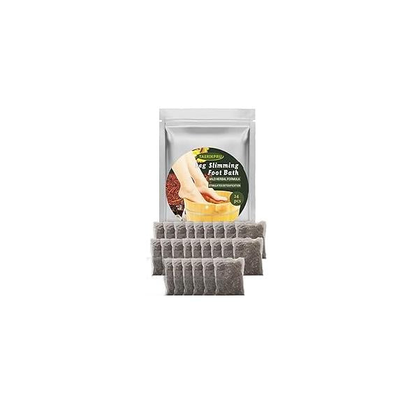 24Pcs Foot Soak Bath Bag Spa Relaxation for Muscle Natural Mugwort Herb to Remove Leg Slimming Care