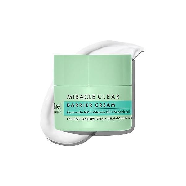 Rael Face Moisturizer, Miracle Clear Barrier Cream, Lightweight Hydration for Oily and Acne Prone, with Succinic Acid, Hydrating Vitamin B5, Vegan, Korean Skin Care (1.8 fl oz)