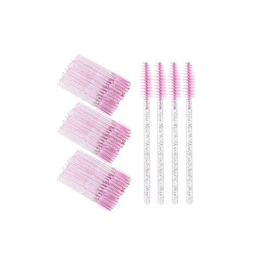 300 Pcs Disposable Mascara Wands for Eye Lash Extension, Clear Spoolies Eyelash/Eyebrow Brush