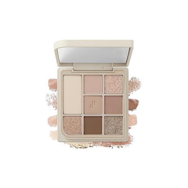 Heart Percent Dote On Mood Eye Palette, Neutral Shades Tuneful Skin Beige & Dry Rose with Smooth Velvety Matte Textures Makeup Eyeshadow (08 Muse Facets)