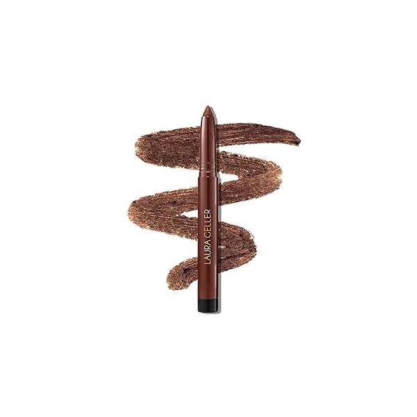 LAURA GELLER NEW YORK Kajal Longwear Kohl Eyeliner Pencil with Caffeine, Smooth & Blendable Makeup, Dark Brown
