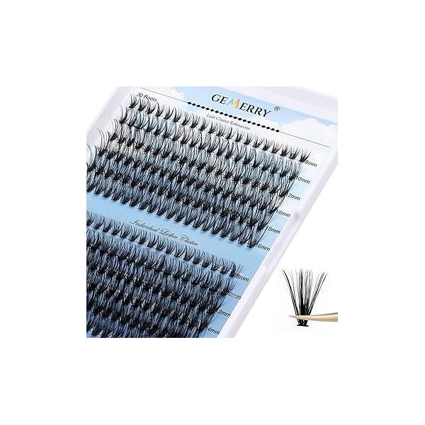 GEMERRY Magnetic Eyelashes with Applicator Fluffy Look No Glue Eyeliner Needed Lash Tool Kit Easy to Wear for Beginners