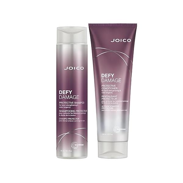 Joico Defy Damage Protective Shampoo & Conditioner Set | For Color-Treated Hair Strengthen Bonds Preserve Color With Moringa Seed Oil Arginine