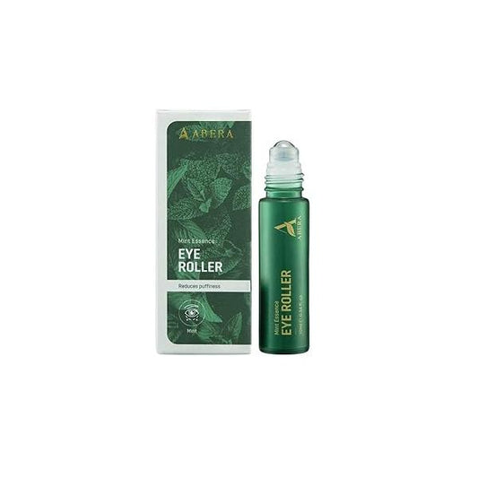 Abera Under Eye Roller for Men - Serum Puffy Eyes & Dark Circles, with Mint Essence, Vitamin C, Peptides Anti-Aging Benefits 0.34 Fl Oz