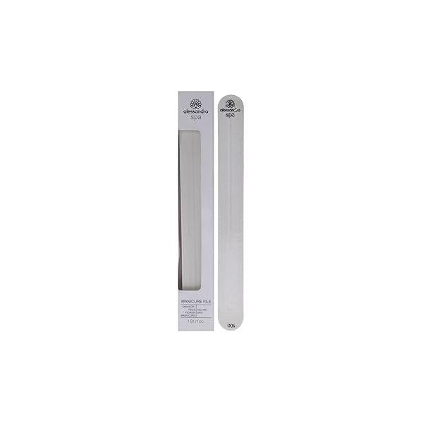 alessandro Spa Manicure File for Women - Contains Two Different Surfaces Helps Eliminate Small Ridges Smooths Nail Surface Leaves Nails Glossy Cruelty Free 1 Pc