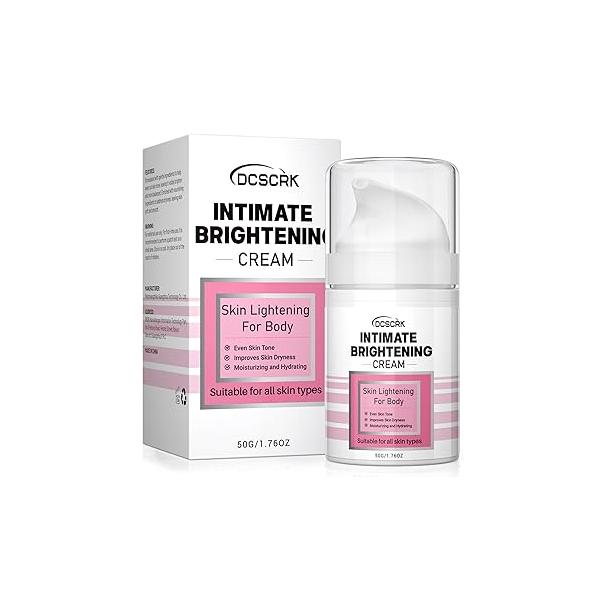 Skin Lightening Cream for Intimate Area Dark Spot Remover Whitening Sensitive Part Underarms, Inner Thighs, Bikini Line, Knees and Elbows Bleaching Body (1.76 Fl Oz)